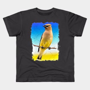 Colorful Cedar Waxwing Kids T-Shirt